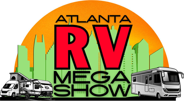 Atlanta RV Mega Show logo and 2026 show graphic